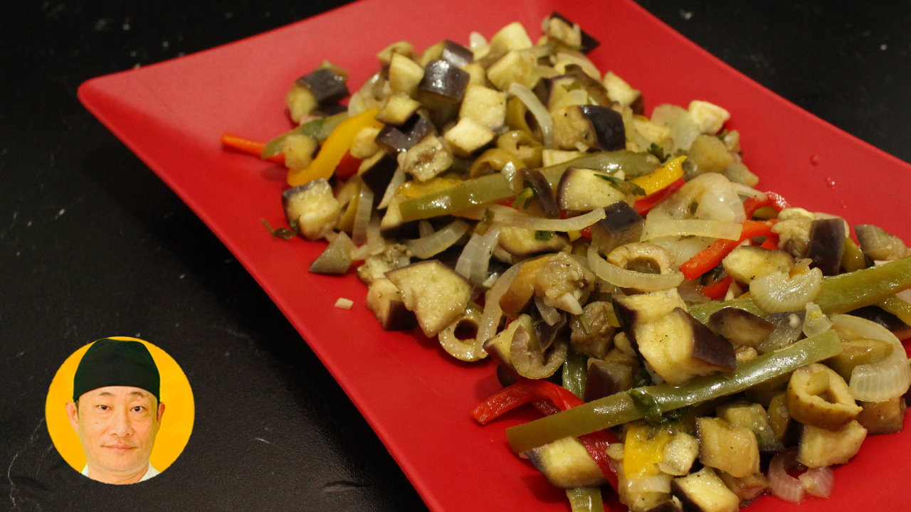 Salada de legumes ao forno
