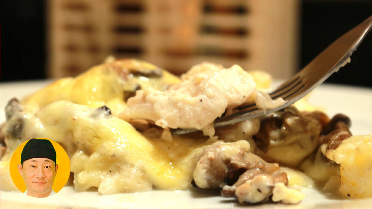 Peixe gratinado