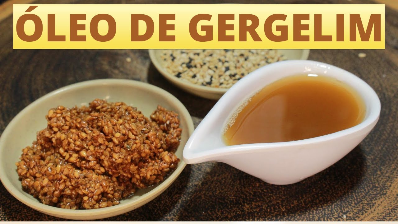 Óleo de gergelim caseiro