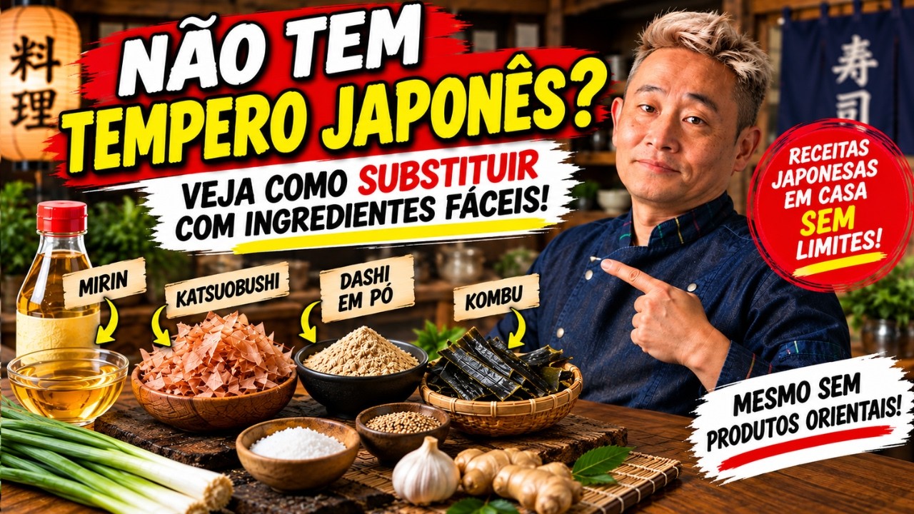 NÃO TEM TEMPERO JAPONÊS ? VEJA COMO SUBSTITUIR COM INGREDIENTES FÁCEIS!